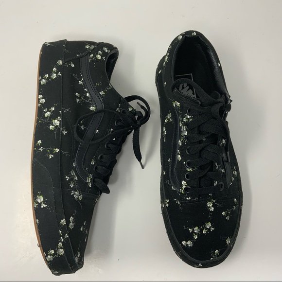 Vans Old Skool Midnight Floral Black. Womens Size 9.5. - Picture 3 of 13